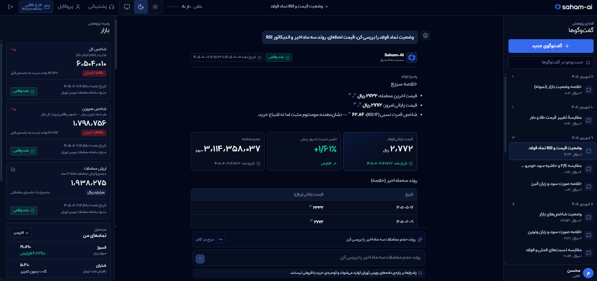 تصویر 3 از Saham-AI